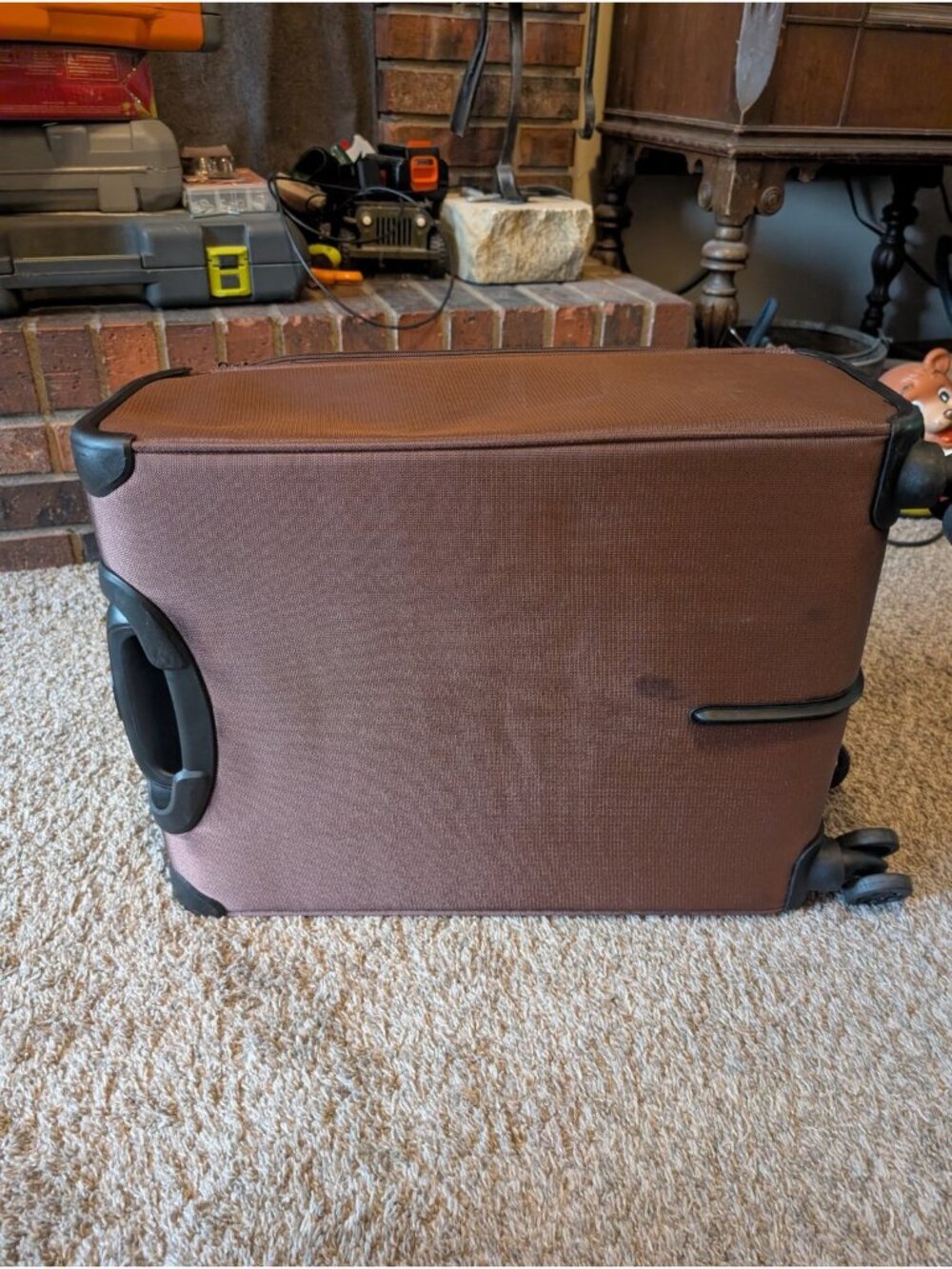 New York Xpress XJ-1907 3PC Brown 22" Luggage, Expandable Soft case Spin Wheels - Picture 7 of 10